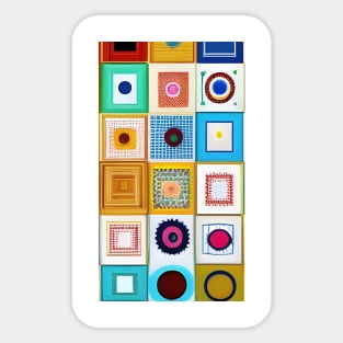 Circling the Squares Sticker